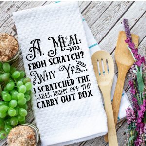 Microfiber Waffle Weave Kitchen Towel - A Meal From Scratch