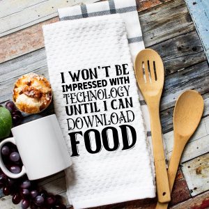 Microfiber Waffle Weave Kitchen Towel - Download Food