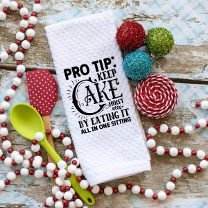 Microfiber Waffle Weave Kitchen Towel - Cake Pro Tip