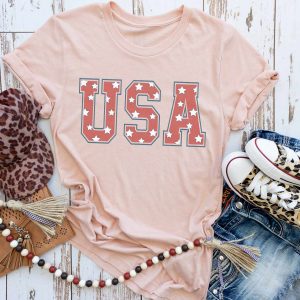 USA Stars T-Shirt Tee DTF 4th of July USA