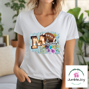 Mustangs Football T-Shirt Tee