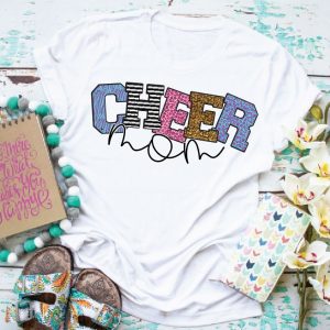 Cheer Mom screen print T-Shirt Tee