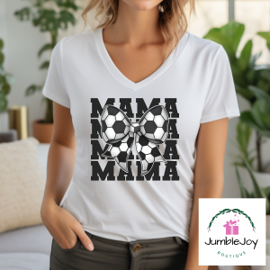 Sports Mama T-Shirt Tee Soccer or Football Solid or Retro