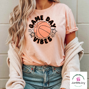 Game Day Vibes Basketball T-Shirt Tee