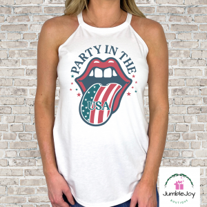 Party In The USA T-Shirt Tee Patriotic USA 4th of July