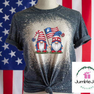 American Gnome T-Shirt Tee Patriotic USA 4th of July