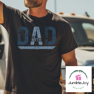Dad The Man The Myth The Legend DTF T-Shirt Tee Dad Father's Day