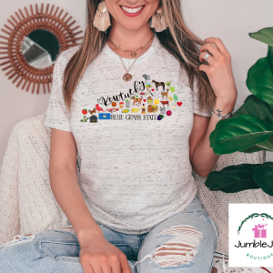 Kentucky KY State Symbols T-Shirt Tee