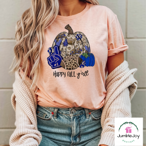 UK Happy Fall Y'all T-Shirt Tee University of Kentucky Wildcats Pumpkin