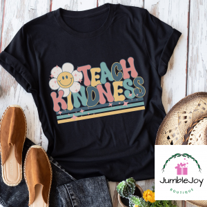 Teach Kindness screen print T-Shirt Tee Teacher screen print