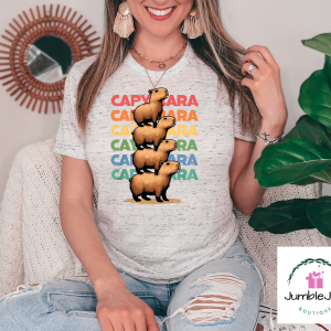 Stacked Capybaras T-Shirt Tee or Tank Top