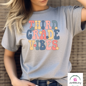 Teacher PreK- Sixth Grade Vibes T-Shirt Tee