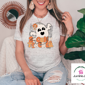Teacher Spooky Ghost T-Shirt Tee Tank Top Halloween