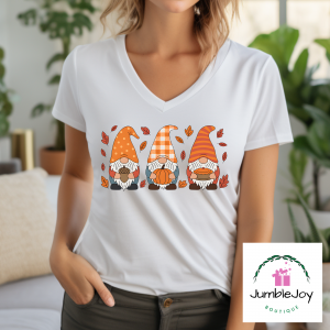 Fall Gnomes T-Shirt Tee Pumpkins