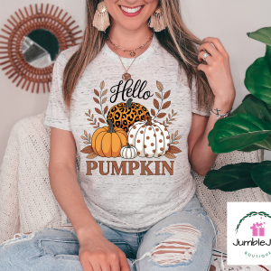 Hello Pumpkin Leopard T-Shirt Tee