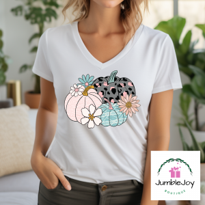 Pastel Pumpkins T-Shirt Tee Fall