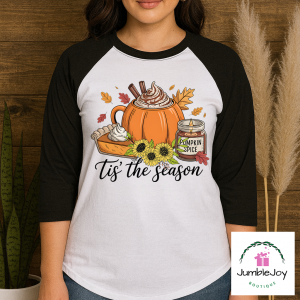 Tis the Season T-Shirt Tee Raglan Tank Fall Halloween Coffee Pie Pumpkin Spice