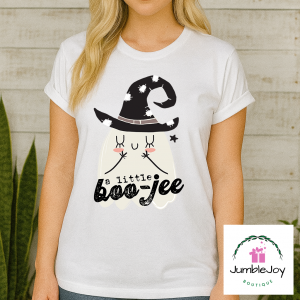 A Little Boo-Jee Ghost T-Shirt Tee Raglan Halloween