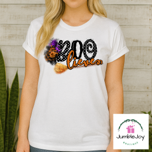 Boolieve T-Shirt Tee Raglan Halloween