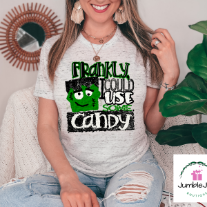 Frankly I Could Use Some Candy T-Shirt Tee Raglan Halloween