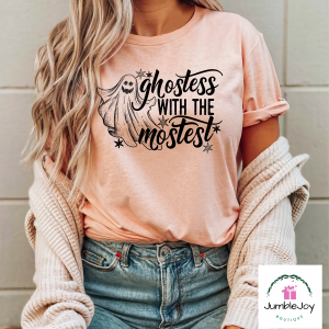 Ghostess with the Mostest T-Shirt Tee Raglan Halloween