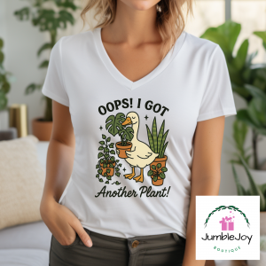 Oops!  I Got Another Plant! T-Shirt Tee Raglan Goose