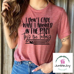 I don't care what I allowed in the past...Try me today T-Shirt Tee