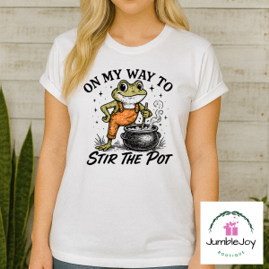 On my way to stir the pot Tee T-shirt frog