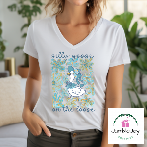 Silly Goose on the Loose T-Shirt Tee blues