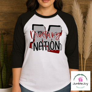 Mustang Nation T-Shirt Tee Raglan Tank McCracken Mustangs