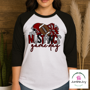 Mustangs Game Day T-Shirt Tee Raglan Tank McCracken Football Cheerleading