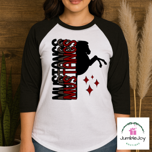 Mustangs T-Shirt Tee Raglan Tank McCracken