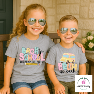 Back to School Because Mom Said I Have To T-Shirt Youth