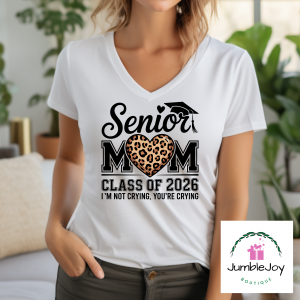 Class of 2026 Senior Mom I'm Not Crying You're Crying T-Shirt Tee Raglan Retro