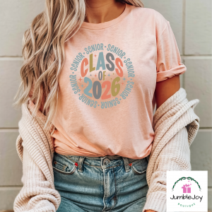 Class of 2026 Senior Circle T-Shirt Tee Raglan