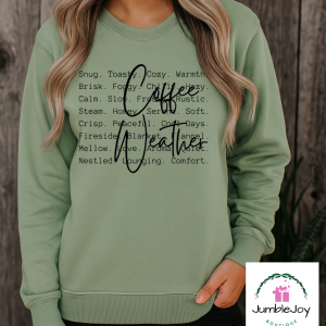 Coffee Weather Tee Raglan Sweatshirt Fall