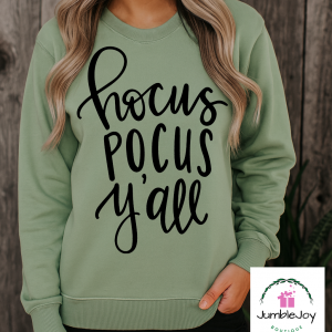 Hocus Pocus Y'All - Sweatshirt Raglan T-Shirt Tee Halloween