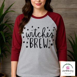Witches Brew - Sweatshirt Raglan T-Shirt Tee Halloween